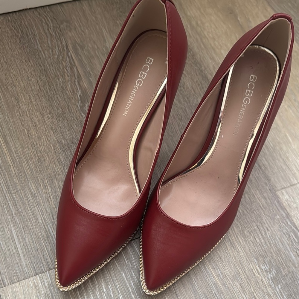 BCBGeneration Red Heels Classic Pointed-Toe Pumps